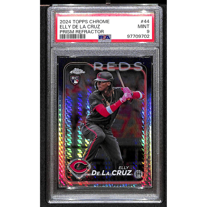 2024 Topps Chrome Prism Refractor #44 Elly De La Cruz PSA 9 MINT