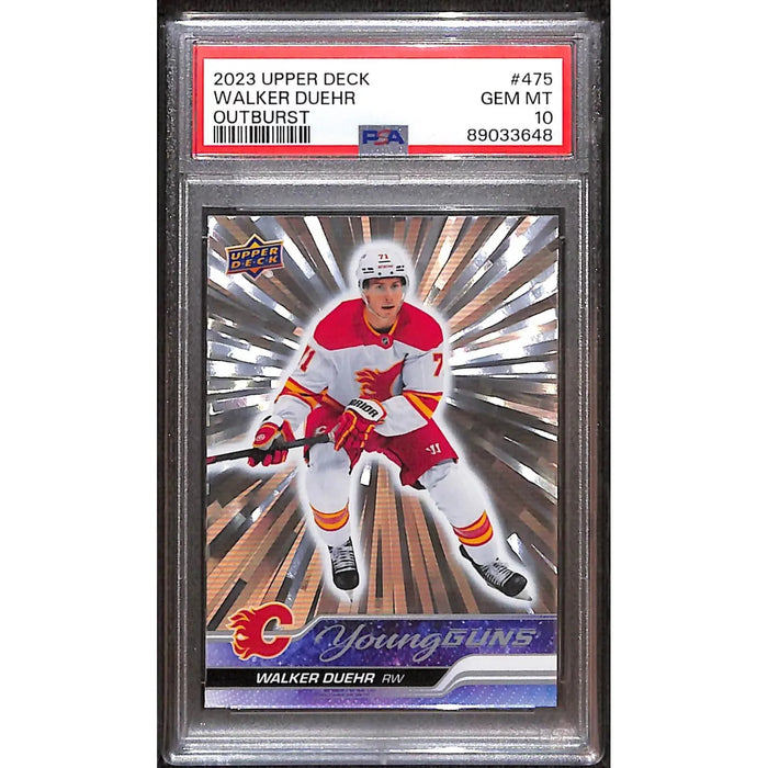 2023 Upper Deck Young Guns Outburst #475 Walker Duehr PSA10 GEM MT