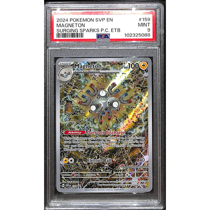 2024 Pokémon Scarlet & Violet English Surging Sparks Promo Pokémon Center Magneton PSA 9