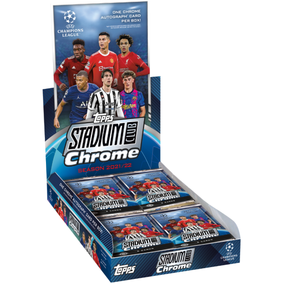 2021-22 Topps UEFA Champions League Stadium Club Chrome Soccer Hobby Box