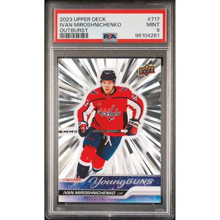 2023 Upper Deck Young Guns Outburst #717 Ivan Miroshnichenko PSA 9 MINT