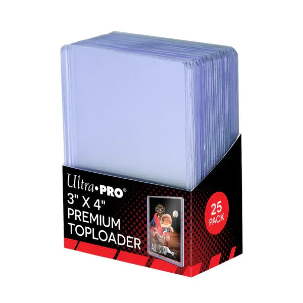 Ultra Pro 3"x 4" Premium Toploaders 25 Pack