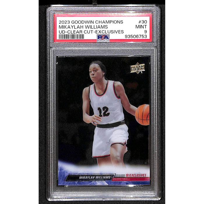 2023 Goodwin Champions UD Clean Cut Exclusives #30 Mikaylah Williams PSA 9 MINT