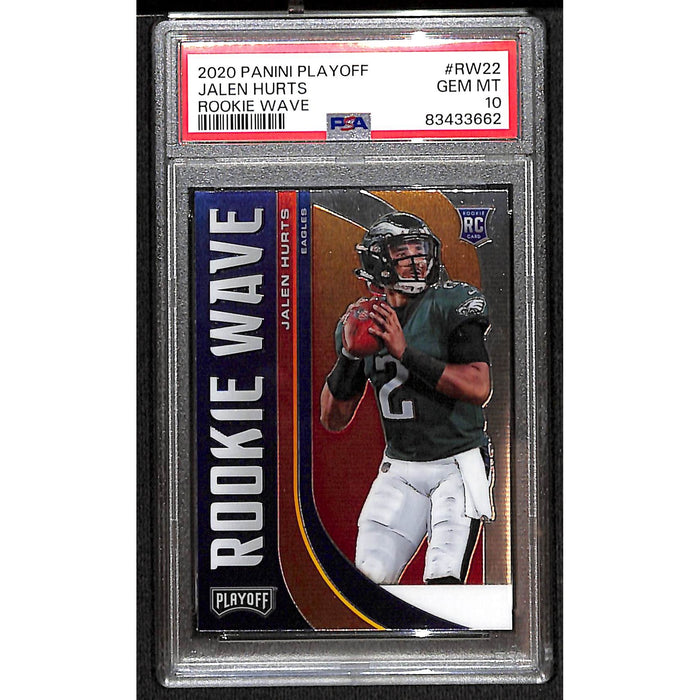 2020 Panini Playoff Rookie Wave #RW22 Jalen Hurts PSA 10 GEM MT