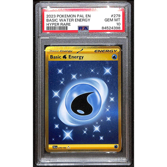 2023 Pokemon PAL EN Basic Water Energy Hyper Rare 10 Gem Mint