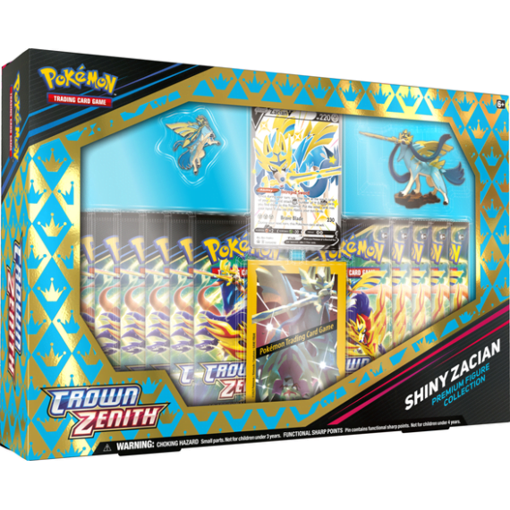 Pokémon Crown Zenith Premium Figure Collection Shiny Zacian TCG