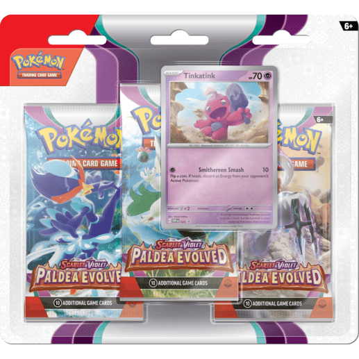 Pokémon Paldea Evolved 3-Pack Blister - Tinkatink